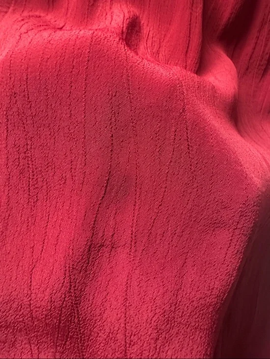 Tie-Neck Burgundy Blouse for Women - Picture 6 of 7